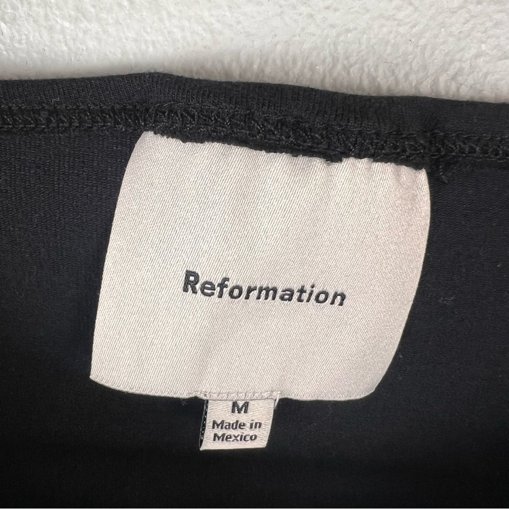 Reformation Black Sleeveless Button-Detail Tank - Picture 3 of 5